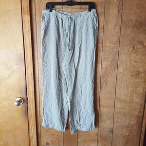 Kavu Men's Brown Elastic Drawstring Pockets Pants Size S